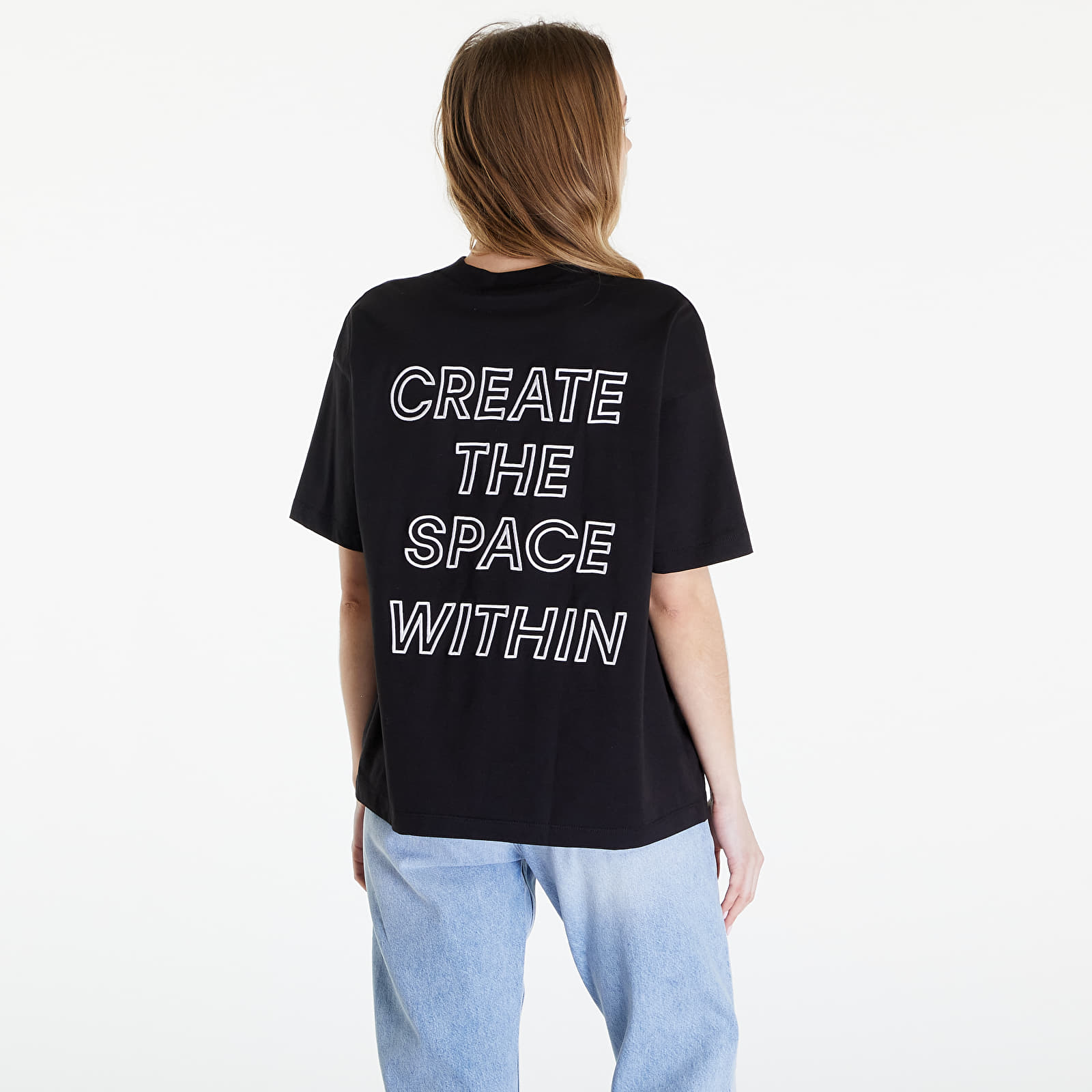 T-särgid Calvin Klein Jeans Embroidered Slogan Back Tee Black