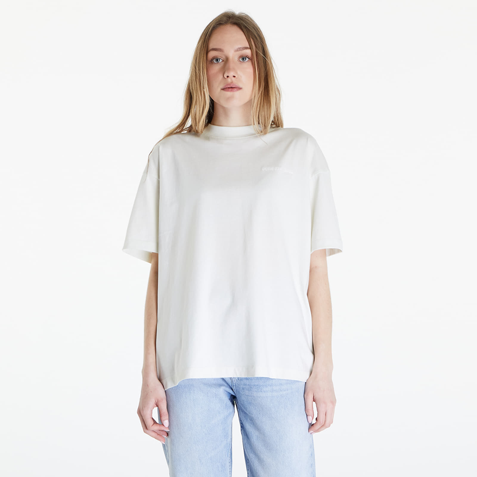 T-shirts Calvin Klein Jeans Embroidered Slogan T-Shirt Icicle