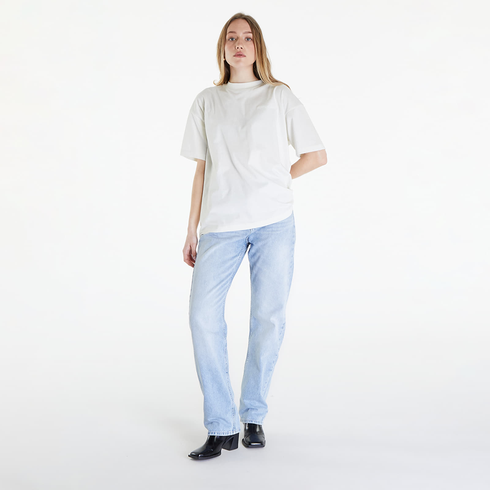 T-shirts Calvin Klein Jeans Embroidered Slogan T-Shirt Icicle