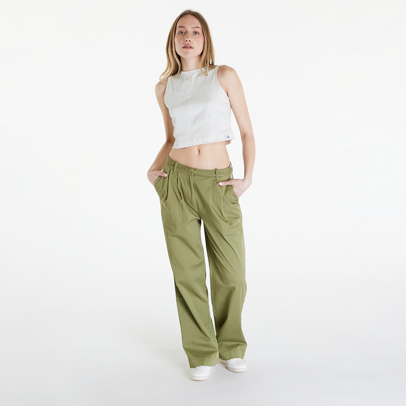 Calvin klein green pants 2025