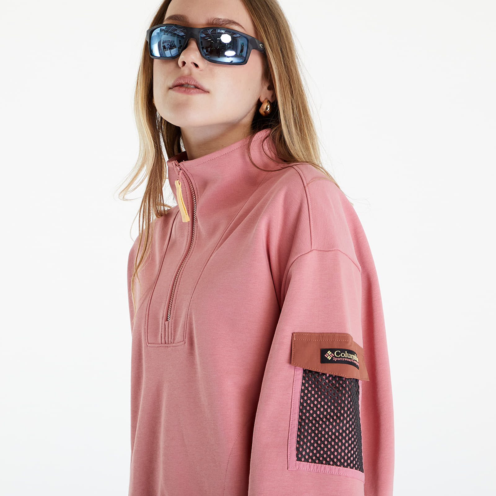 Sweatshirts Columbia Painted Peak Cropped Sweatshirt Pink Agave Auburn Queens