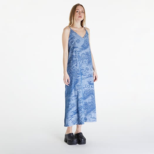Φορέματα Tommy Jeans Chambray Sleeveless Maxi Dress Hawaiian Denim Laser