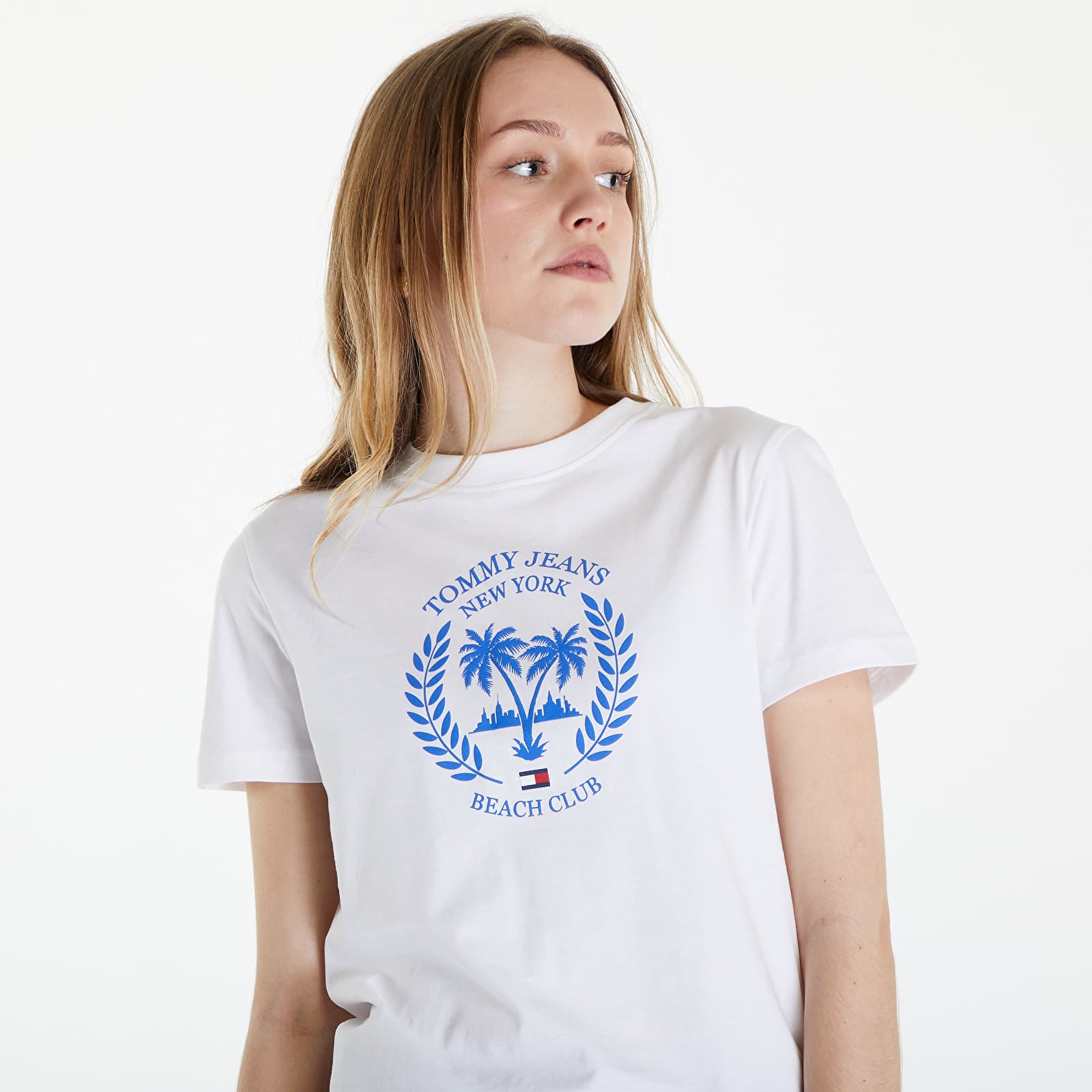 Majice Tommy Jeans Prep Luxe Tee White