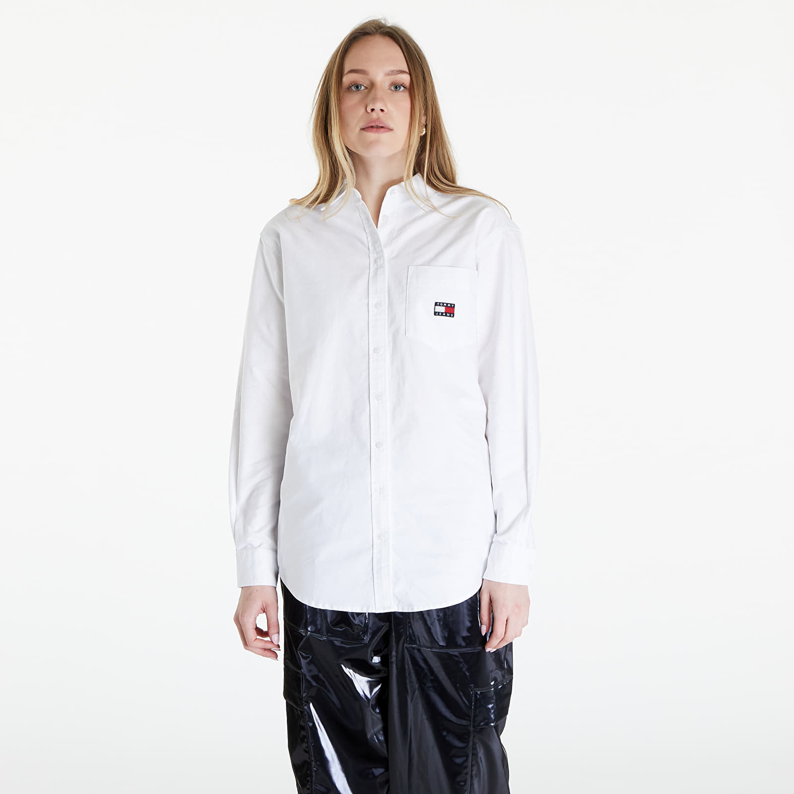 Shirts Tommy Jeans Boyfriend Badge Shirt White