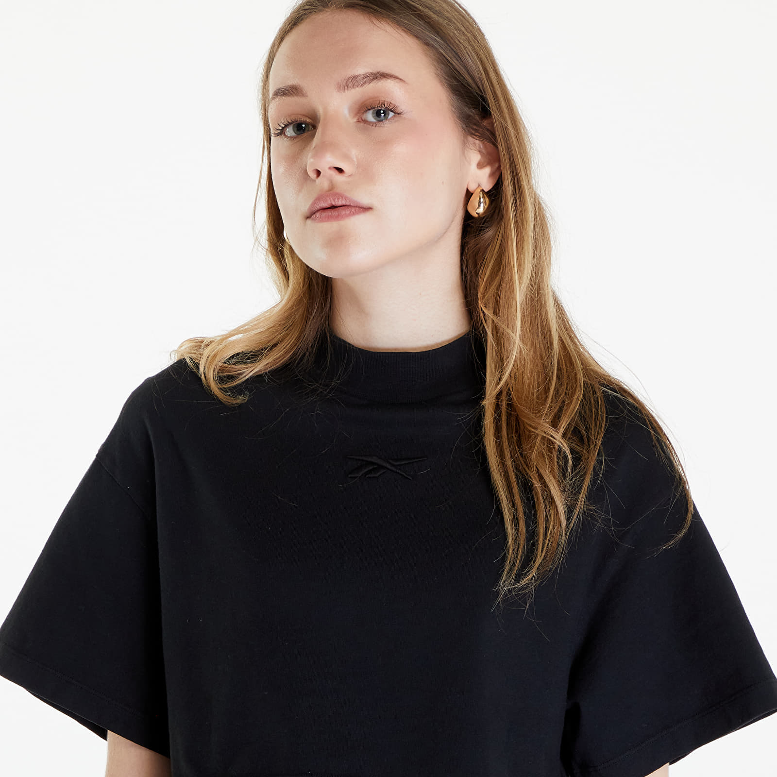 Reebok T-shirt Reebok Washed Cropped Tee Washed Black L - 2