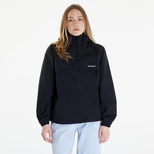 Windbreakers Carhartt WIP Windbreaker Pullover UNISEX Black White Queens