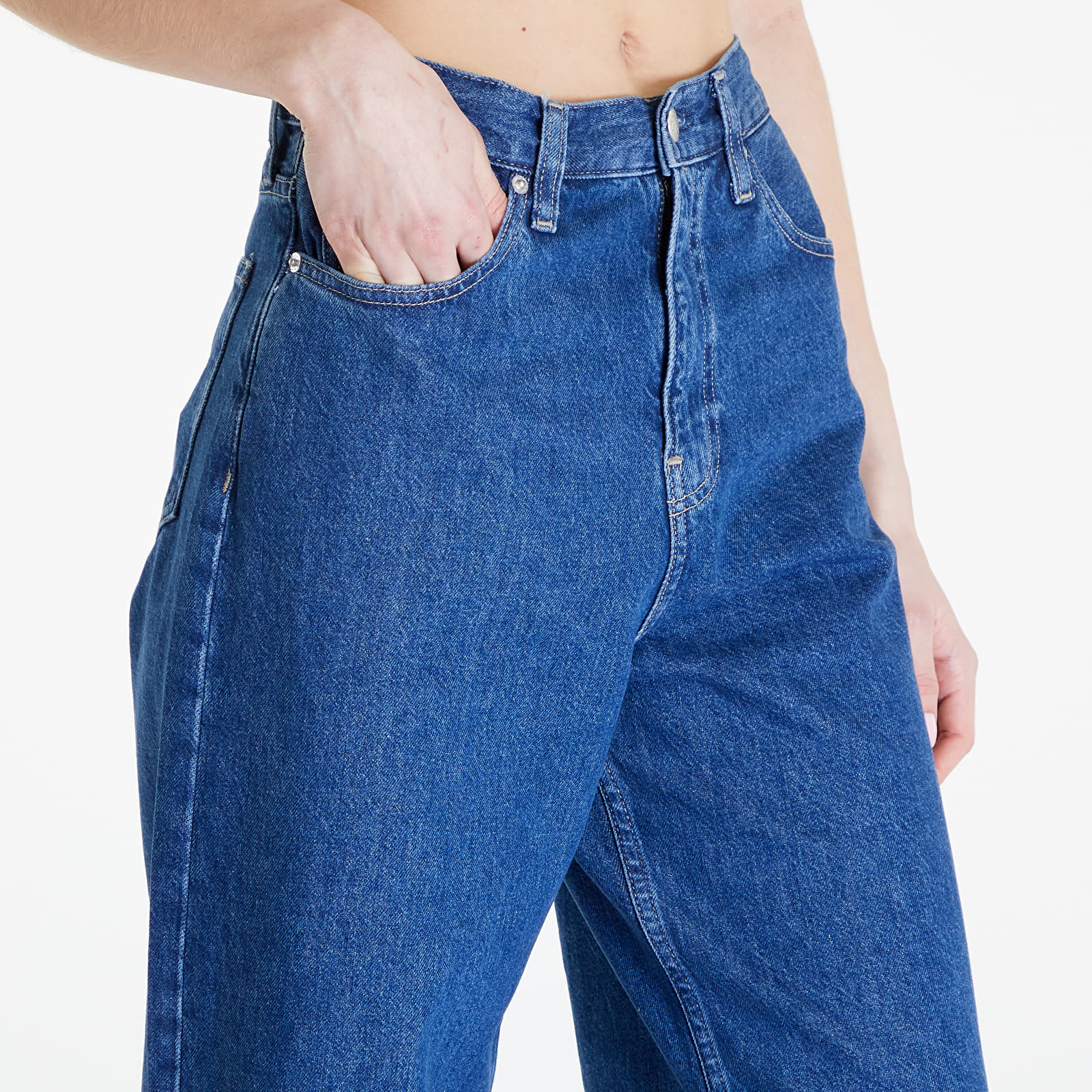 Dżinsy damskie Calvin Klein Jeans High Rise Relaxed Jeans Denim