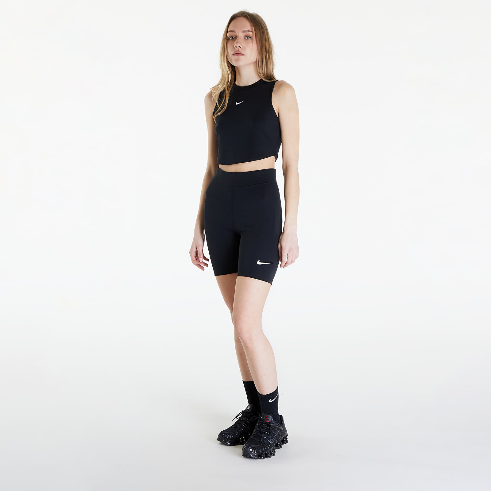 Shorts Nike Sportswear Classics Women's High-Waisted 8" Biker Shorts Black/ Sail