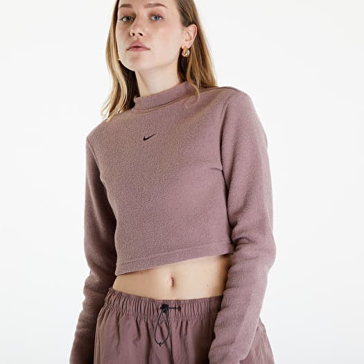 nike women's long sleeve cropped tops