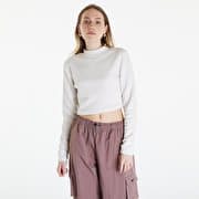 Nike Sportswear Phoenix Plush Women's Long-Sleeve Crop Top Lt Orewood Brn/ Sail