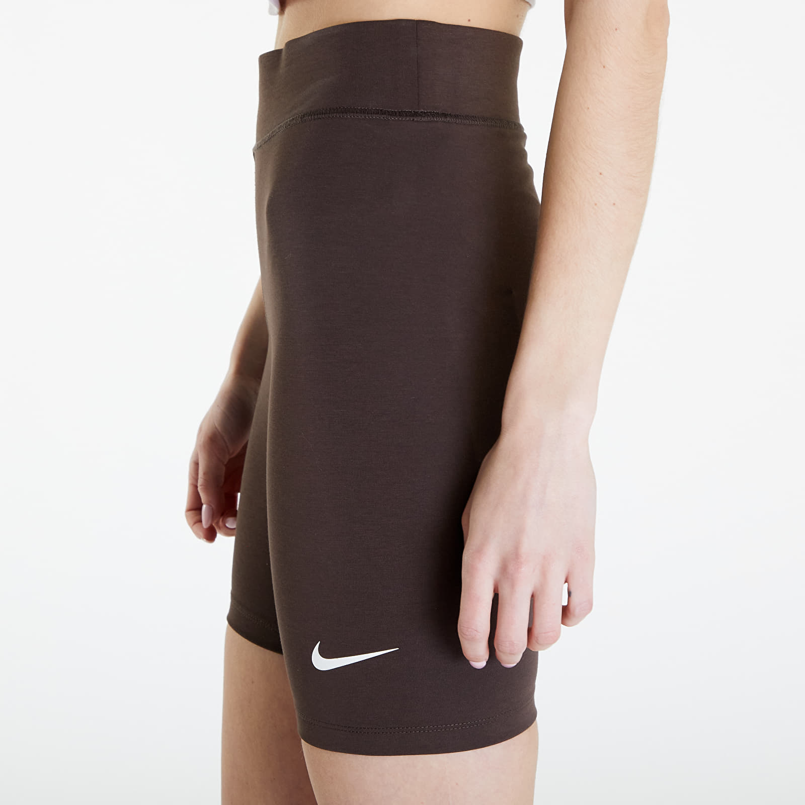 Pantalones cortos Nike Sportswear Classics Women's High-Waisted 8" Biker Shorts Baroque Brown/ Sail