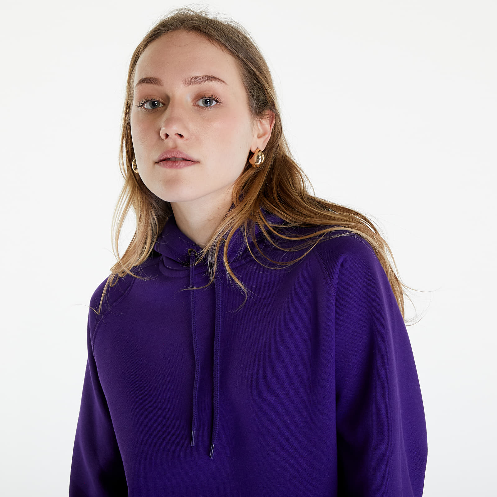Mikiny Carhartt WIP Hooded Chase Sweat UNISEX Tyrian/ Gold