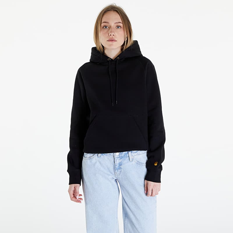 Sudadera Carhartt WIP Hooded Chase Sweat UNISEX Black/ Gold