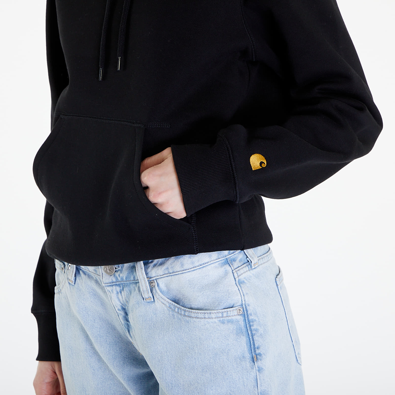 Sweatshirts Carhartt WIP Hooded Chase Sweat UNISEX Black/ Gold