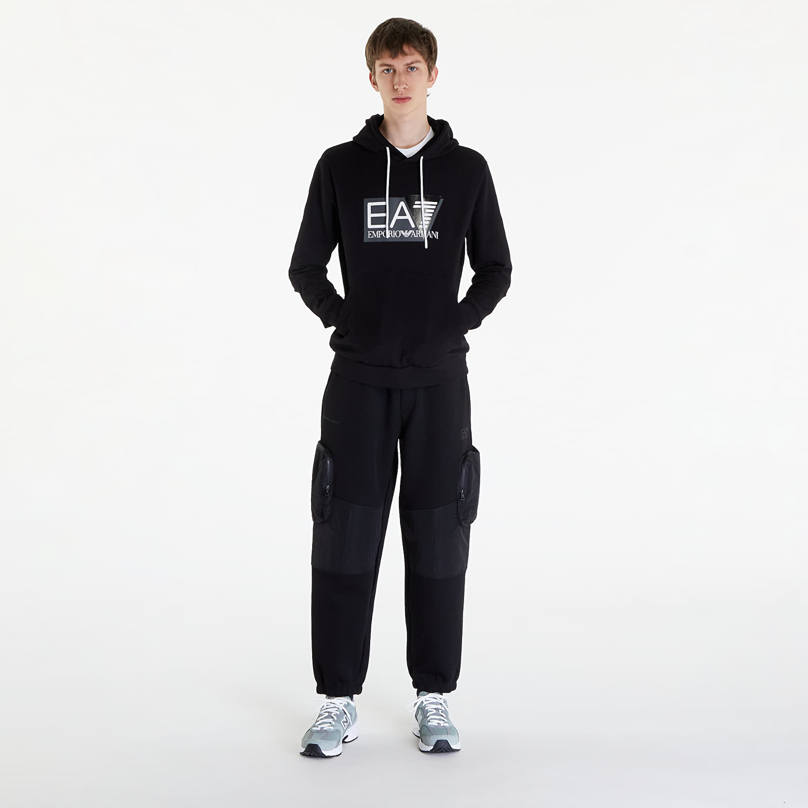 Sweaters EA7 Emporio Armani Felpa Black