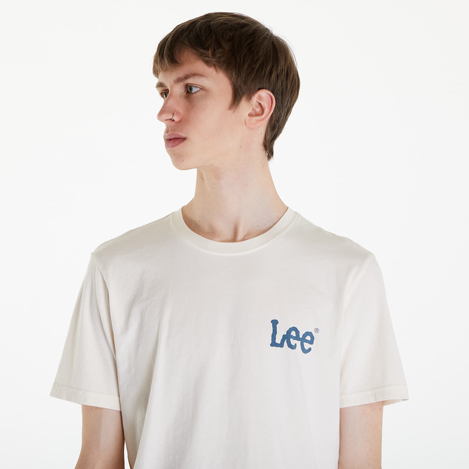 Majice Lee Medium Wobbly Lee Tee Ecru