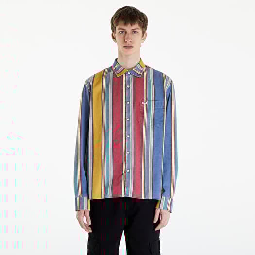 Shirts Guess Originals Multi-Stripe Ls Shirt Sage Rust Multi Shirts Guess Originals Multi-Stripe Ls Shirt Sage Rust Multi