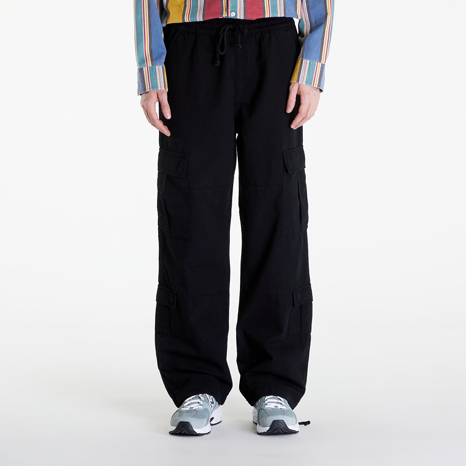 Teksad ja püksid Guess Originals Elastic Cargo Pant Jet Black Multi