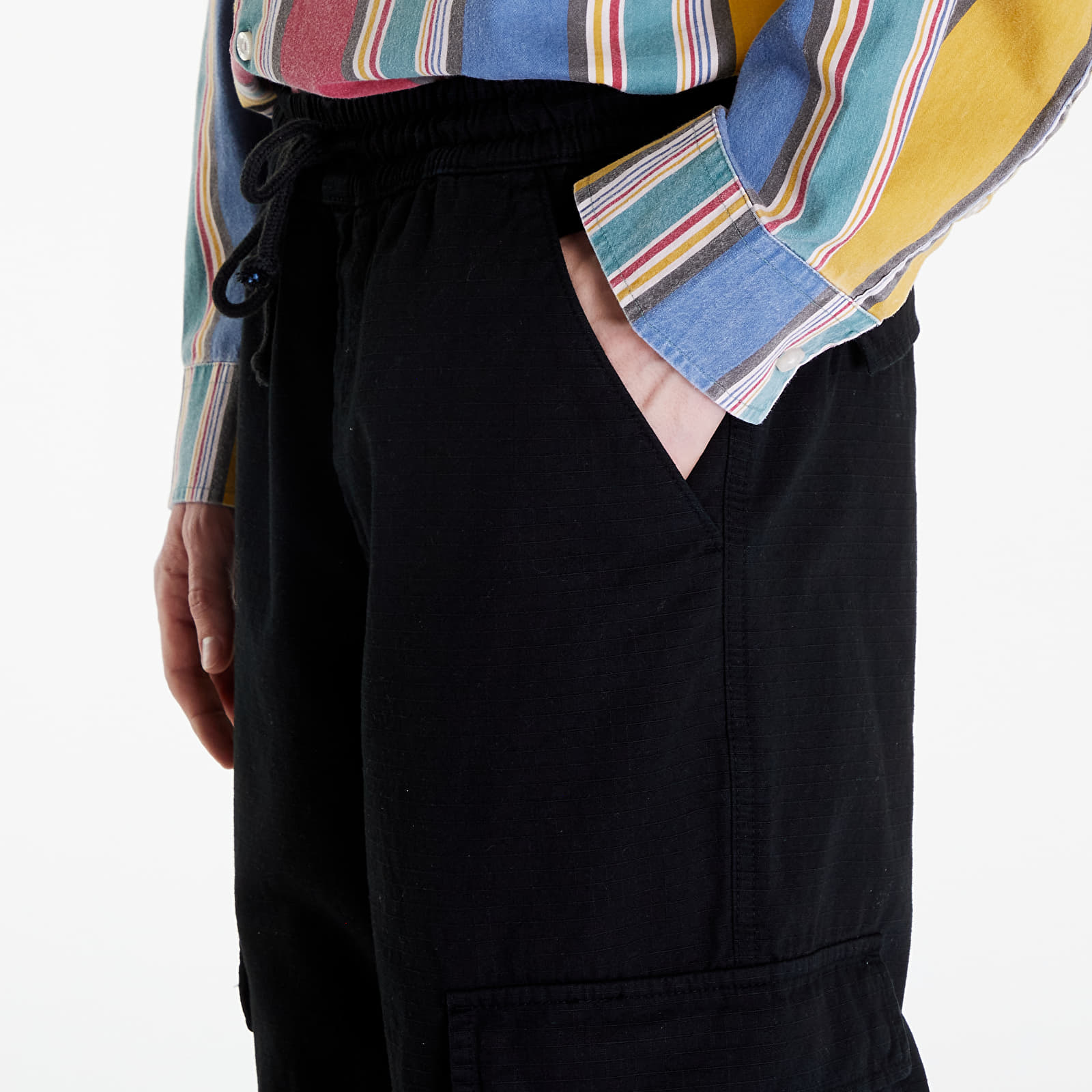 Teksad ja püksid Guess Originals Elastic Cargo Pant Jet Black Multi
