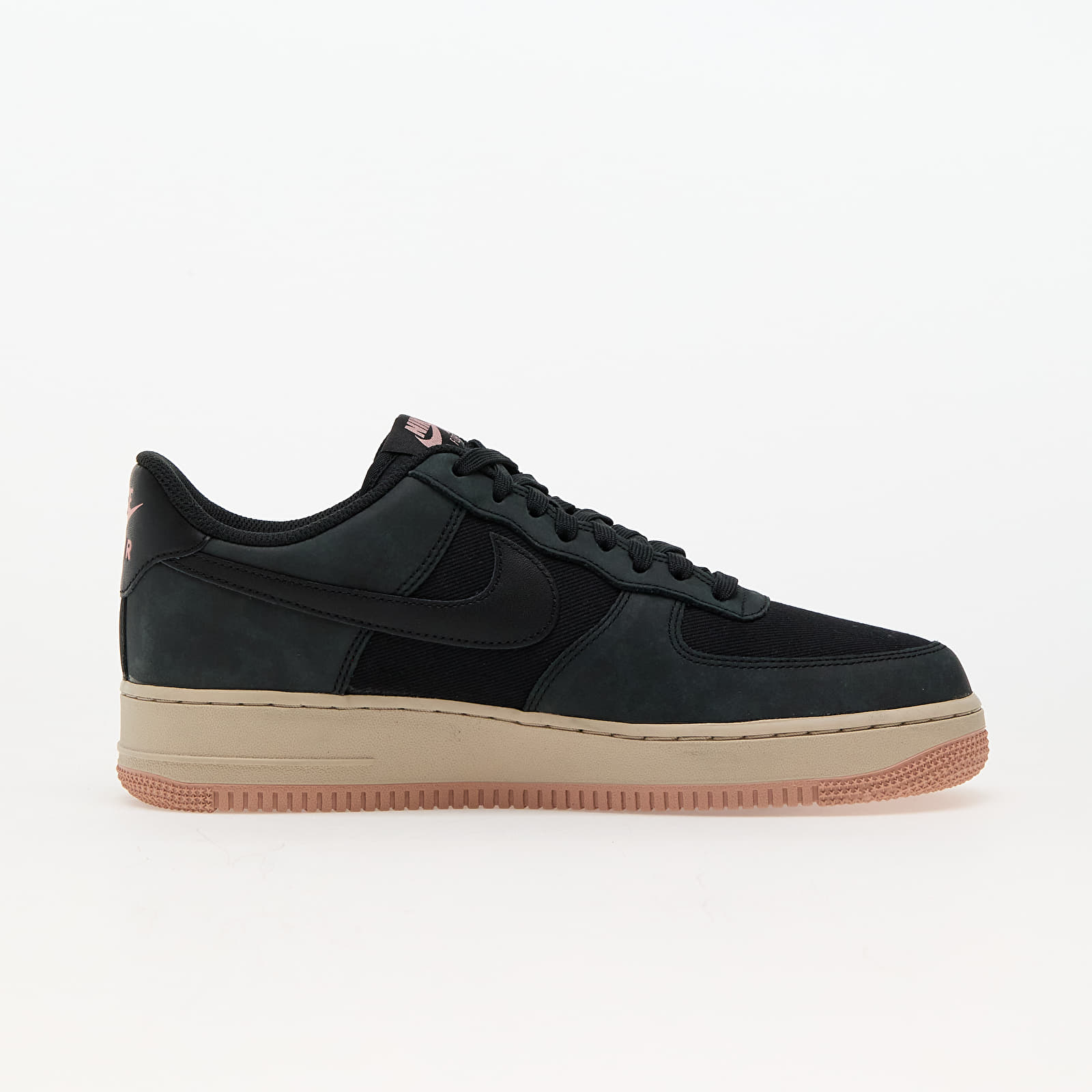 Men's sneakers and shoes Nike Air Force 1 '07 Lx Black/ Black-Red Stardust-Sanddrift
