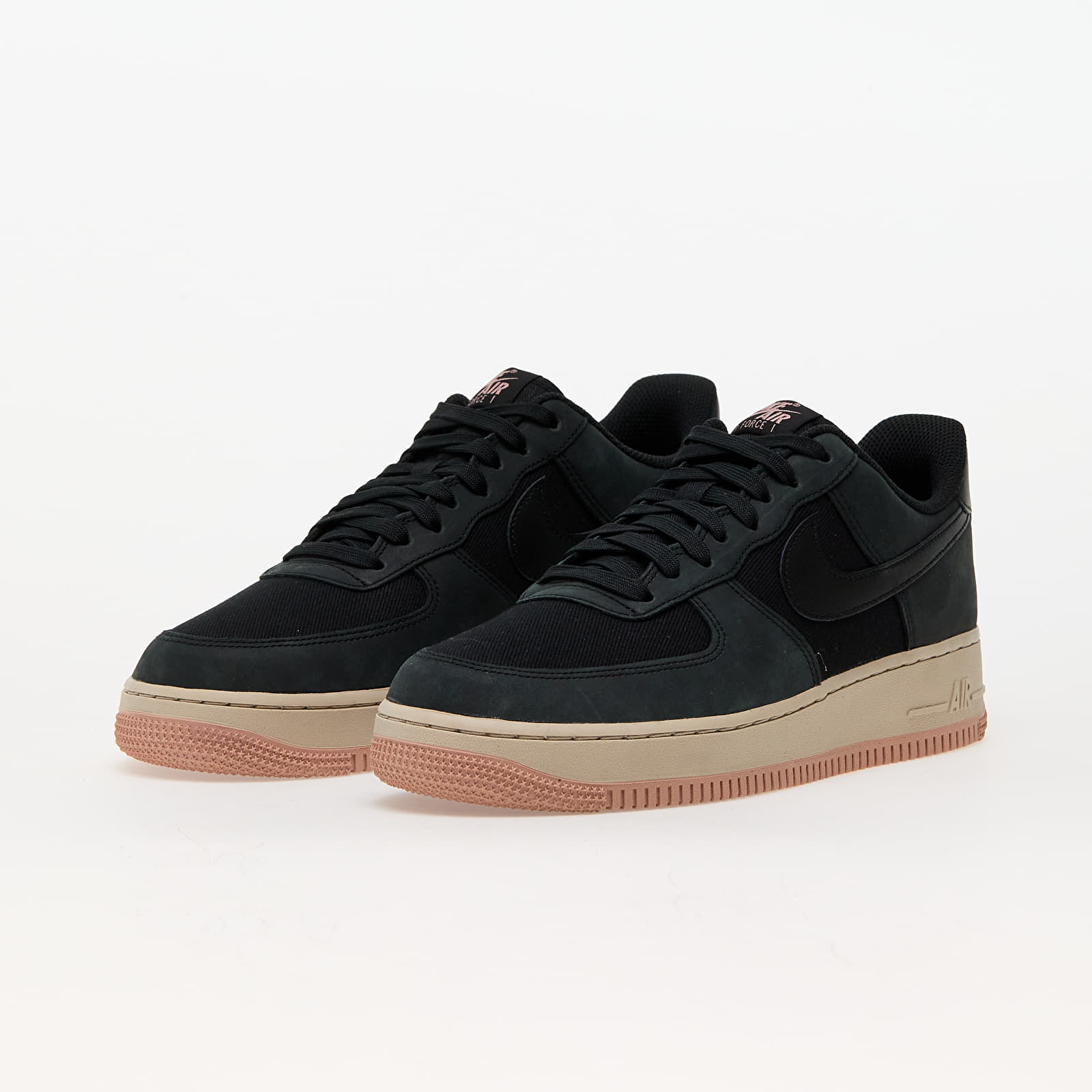 Men's sneakers and shoes Nike Air Force 1 '07 Lx Black/ Black-Red Stardust-Sanddrift