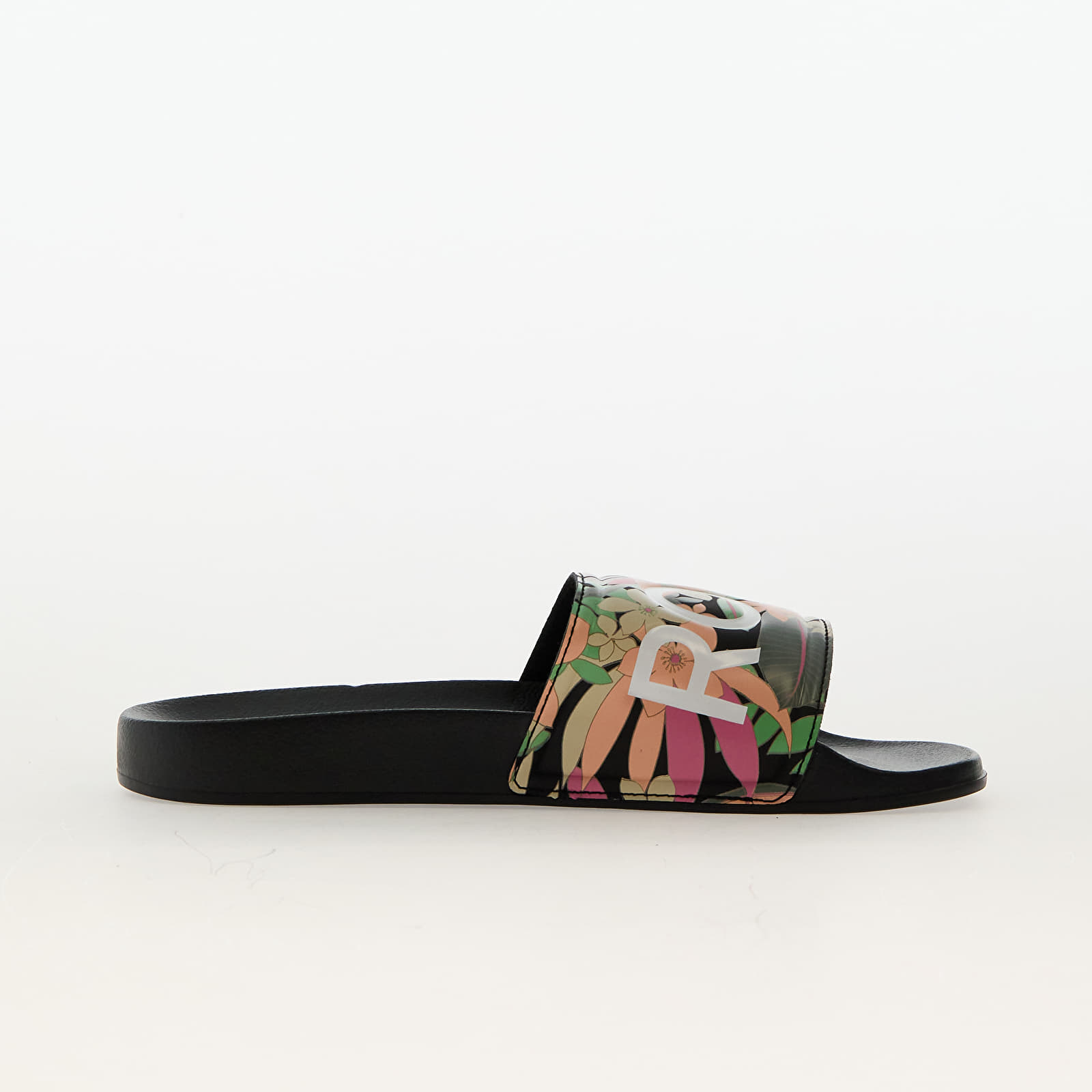 Damesschoenen Roxy Slippy Ii Black/ Pink/ Soft Lime