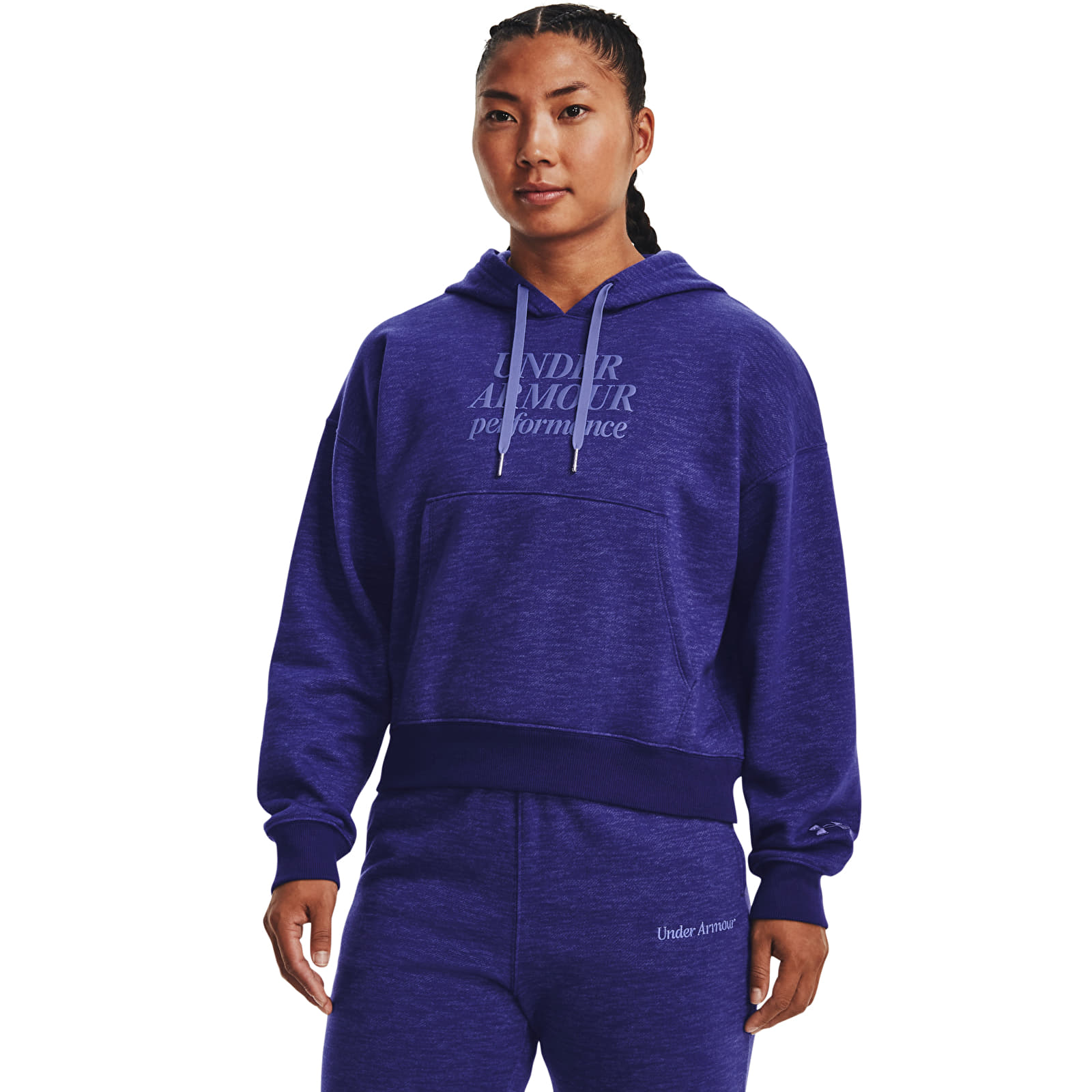 Sudaderas Under Armour Essential Script Hoodie Blue