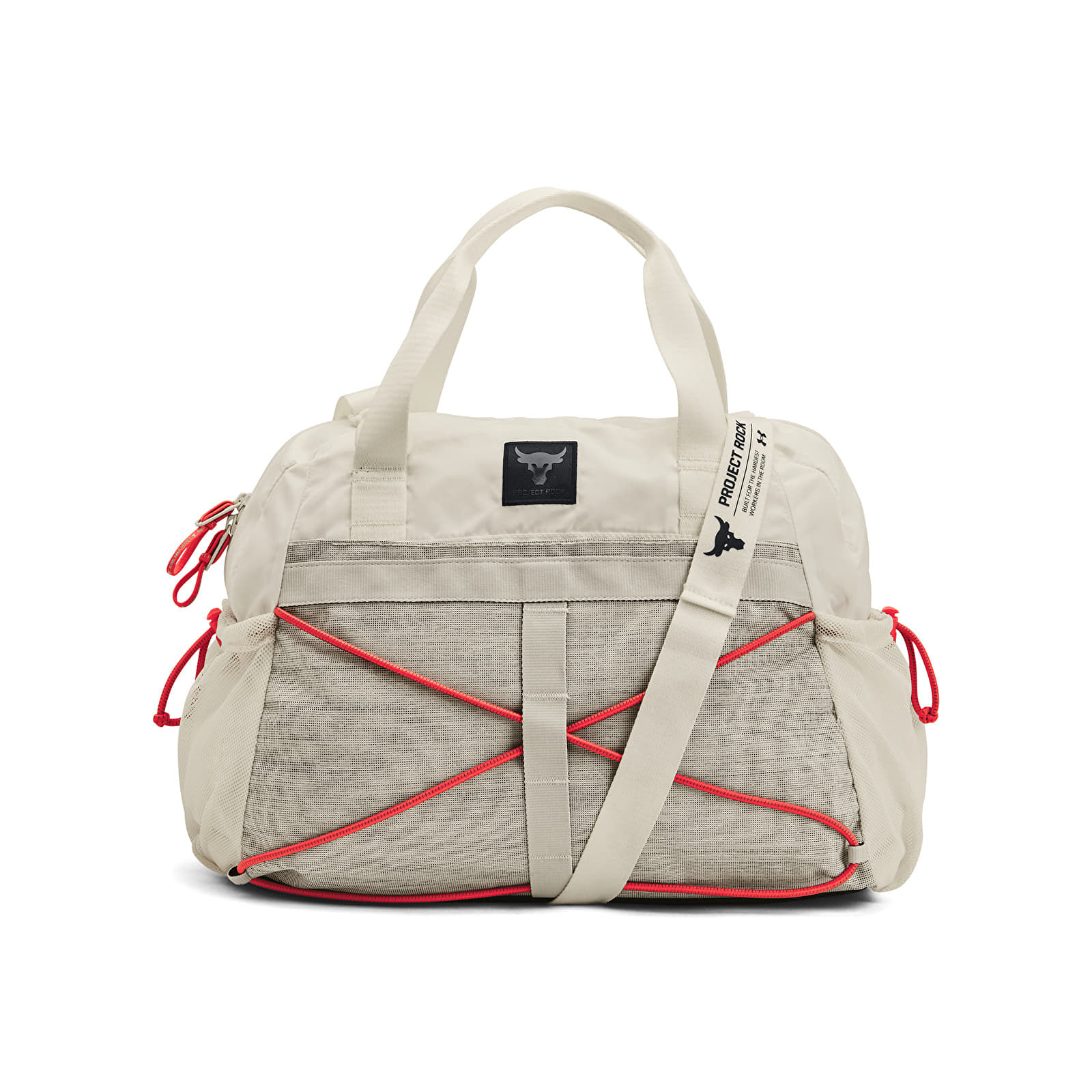 Táska Under Armour Project Rock Gym Bag Sm White