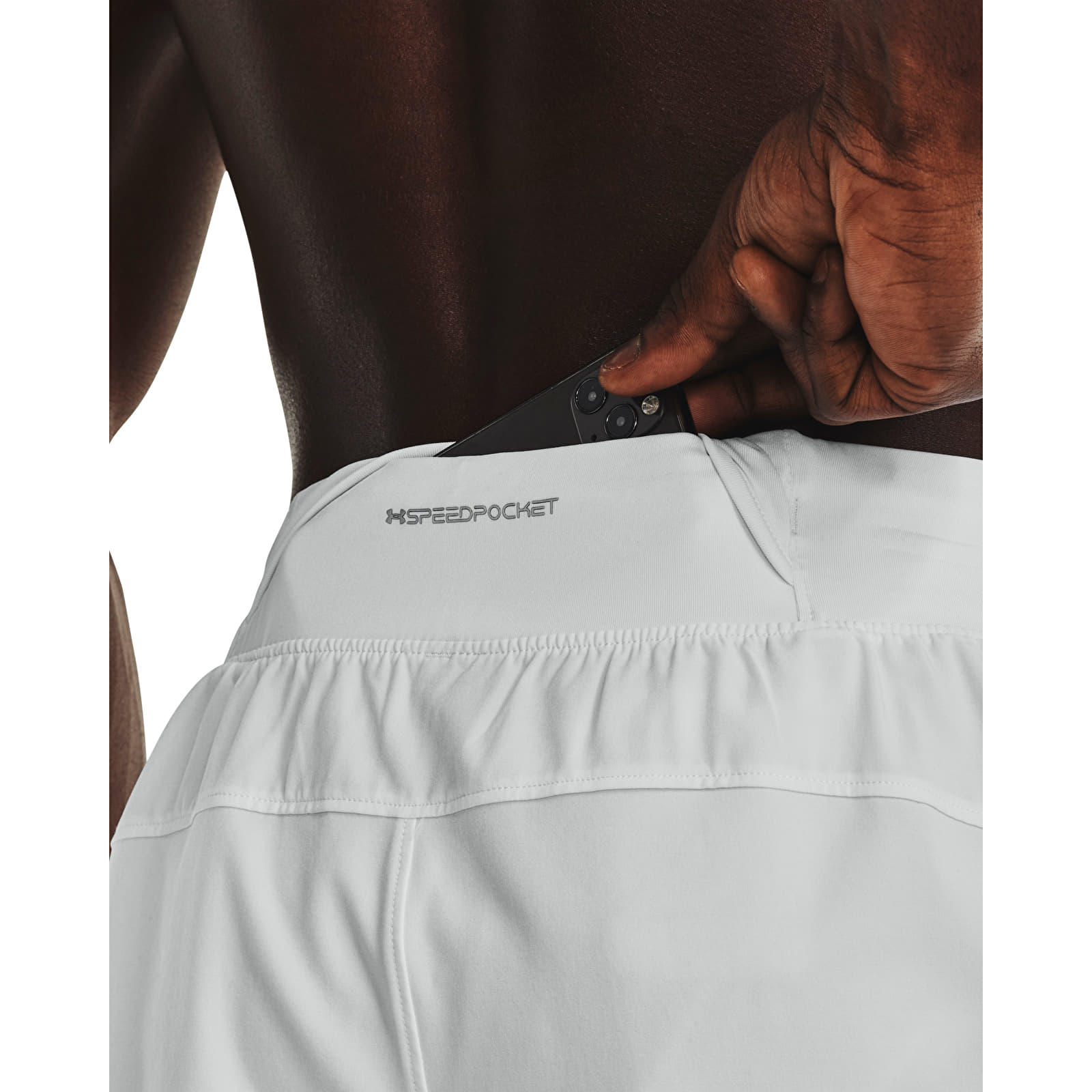 Kurze Hosen Under Armour Launch Elite 5'' Short Gray