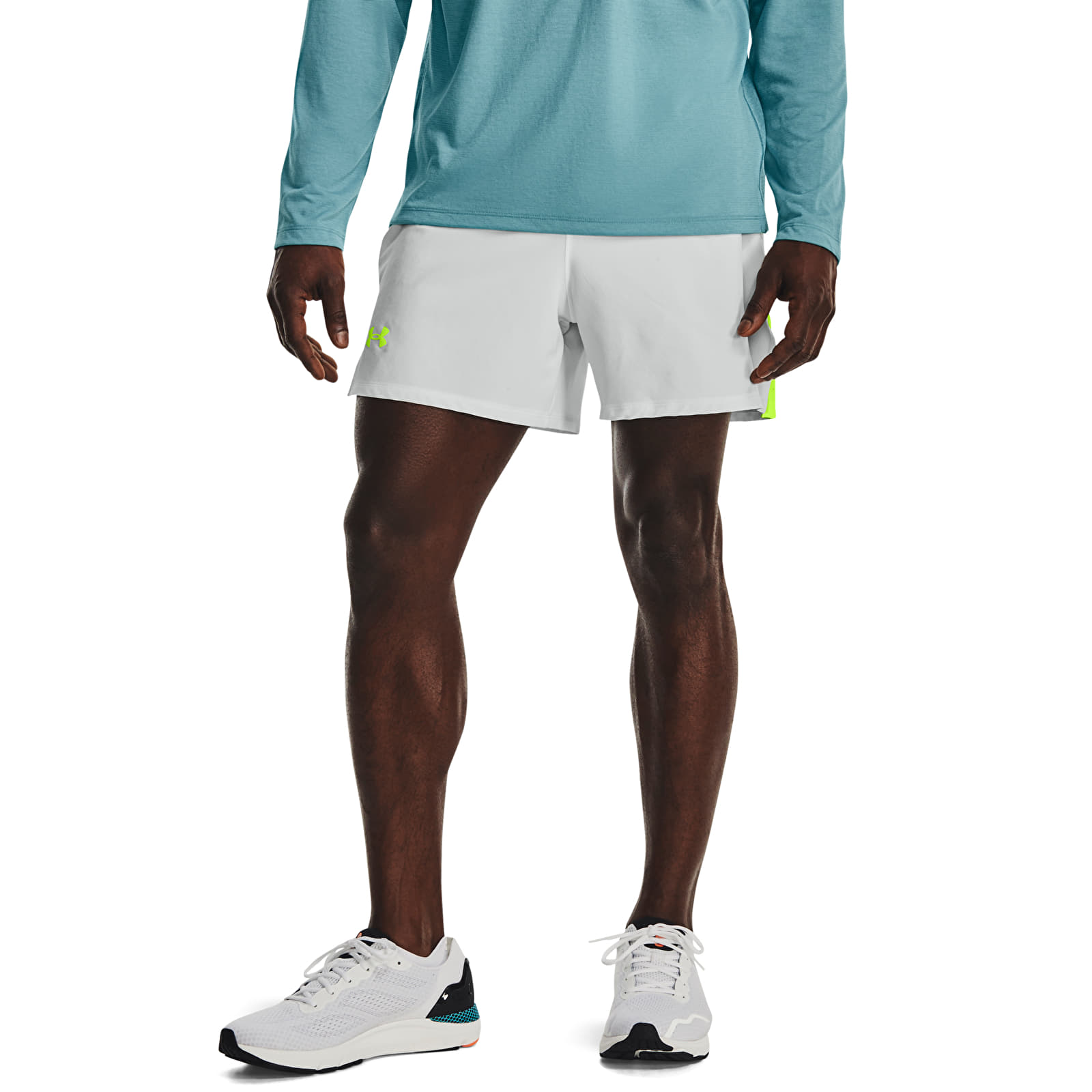 Kurze Hosen Under Armour Launch Elite 5'' Short Gray