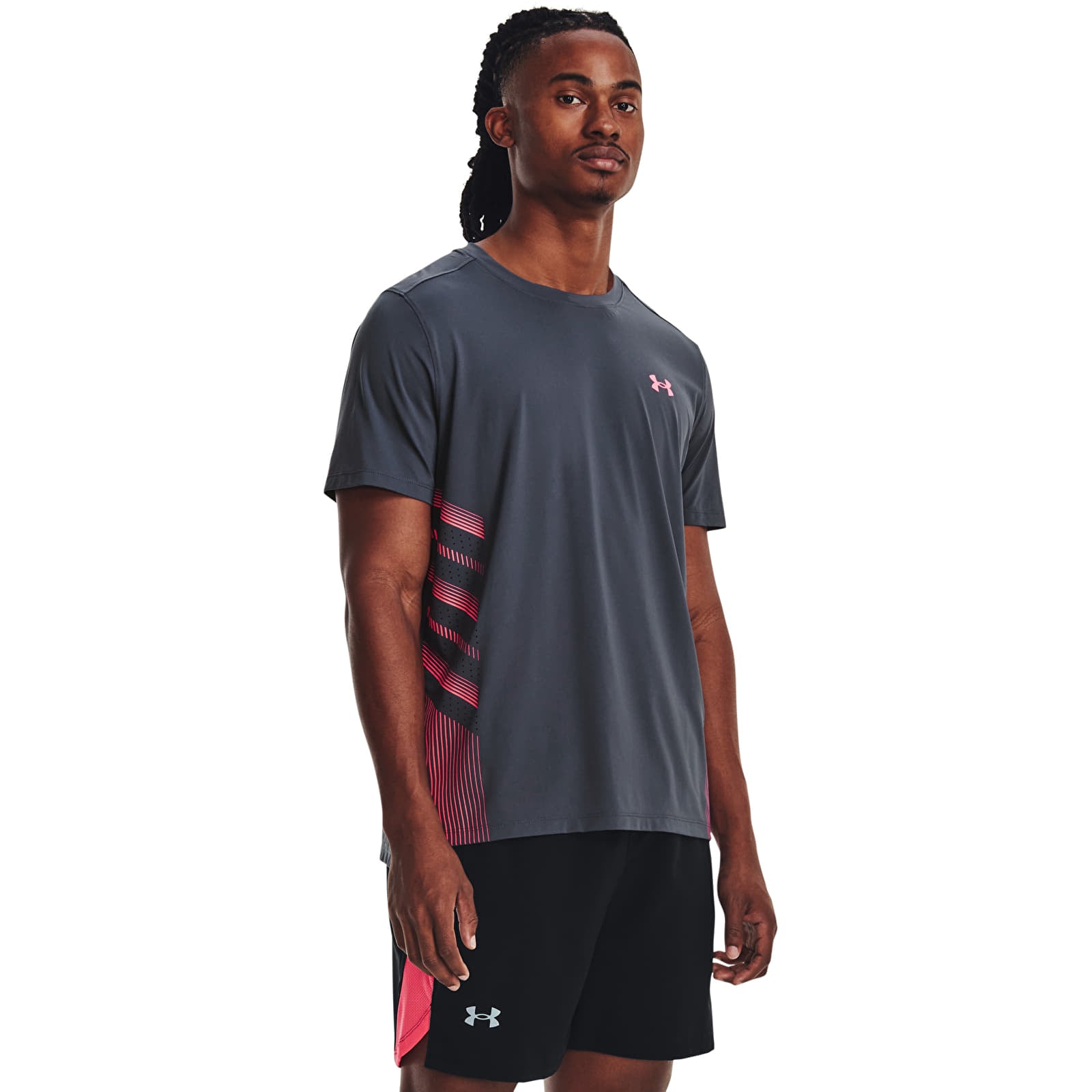 Magliette Under Armour Iso-Chill Laser Heat Ss Gray