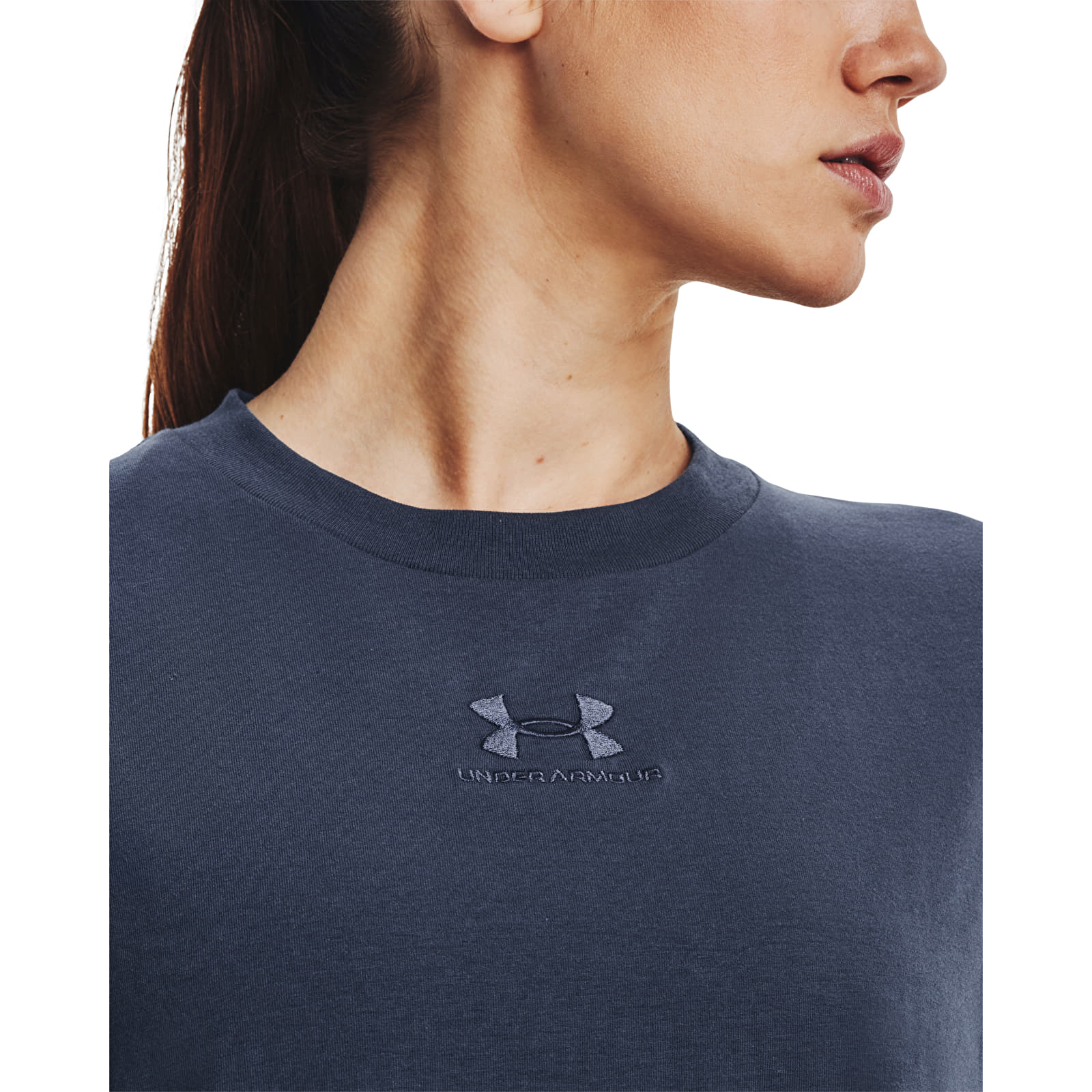 Camisetas Under Armour Logo Extended Ss Gray