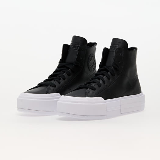 Converse shoes for men leather black sale