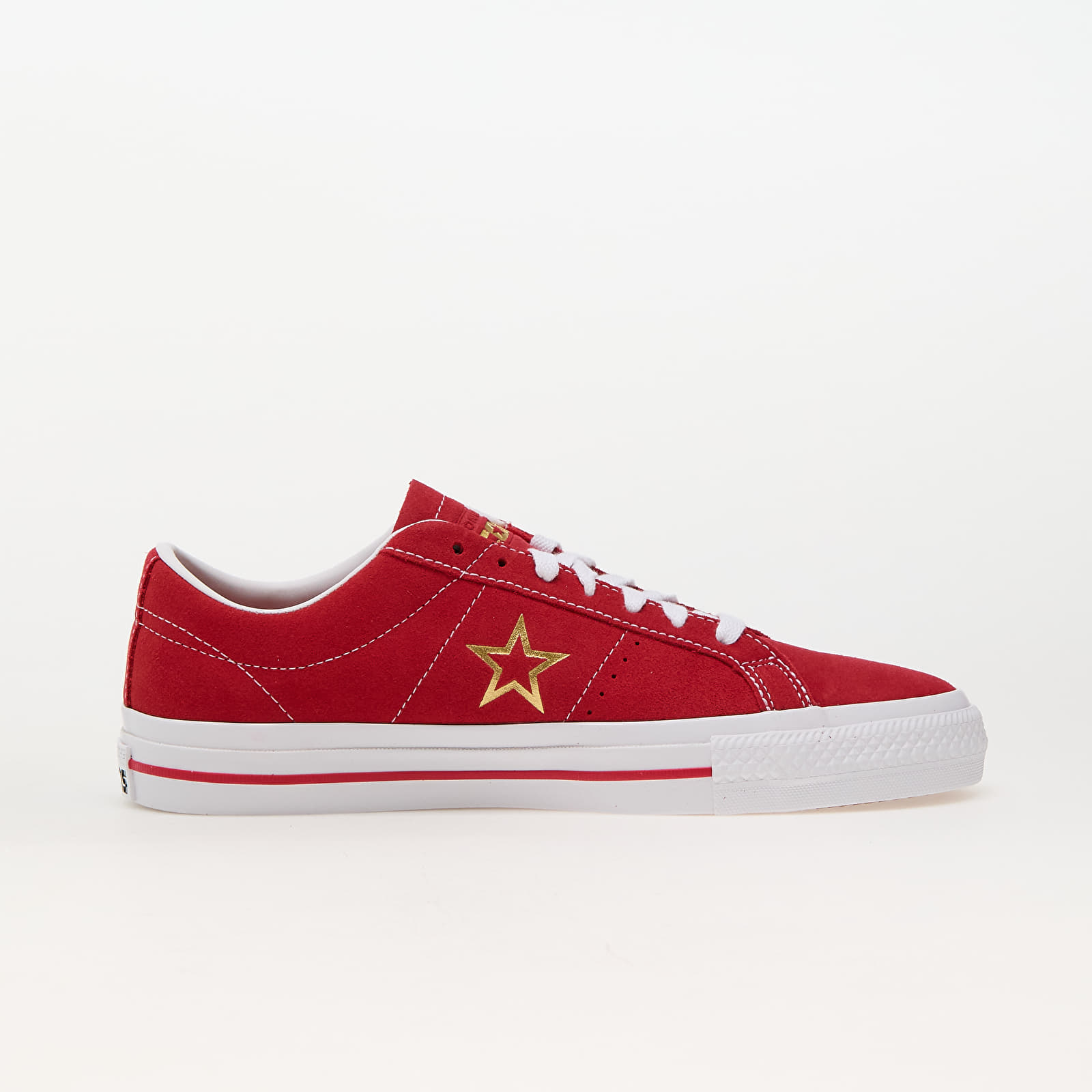Мъжки маратонки и обувки Converse One Star Pro Suede Varsity Red/ White/ Gold