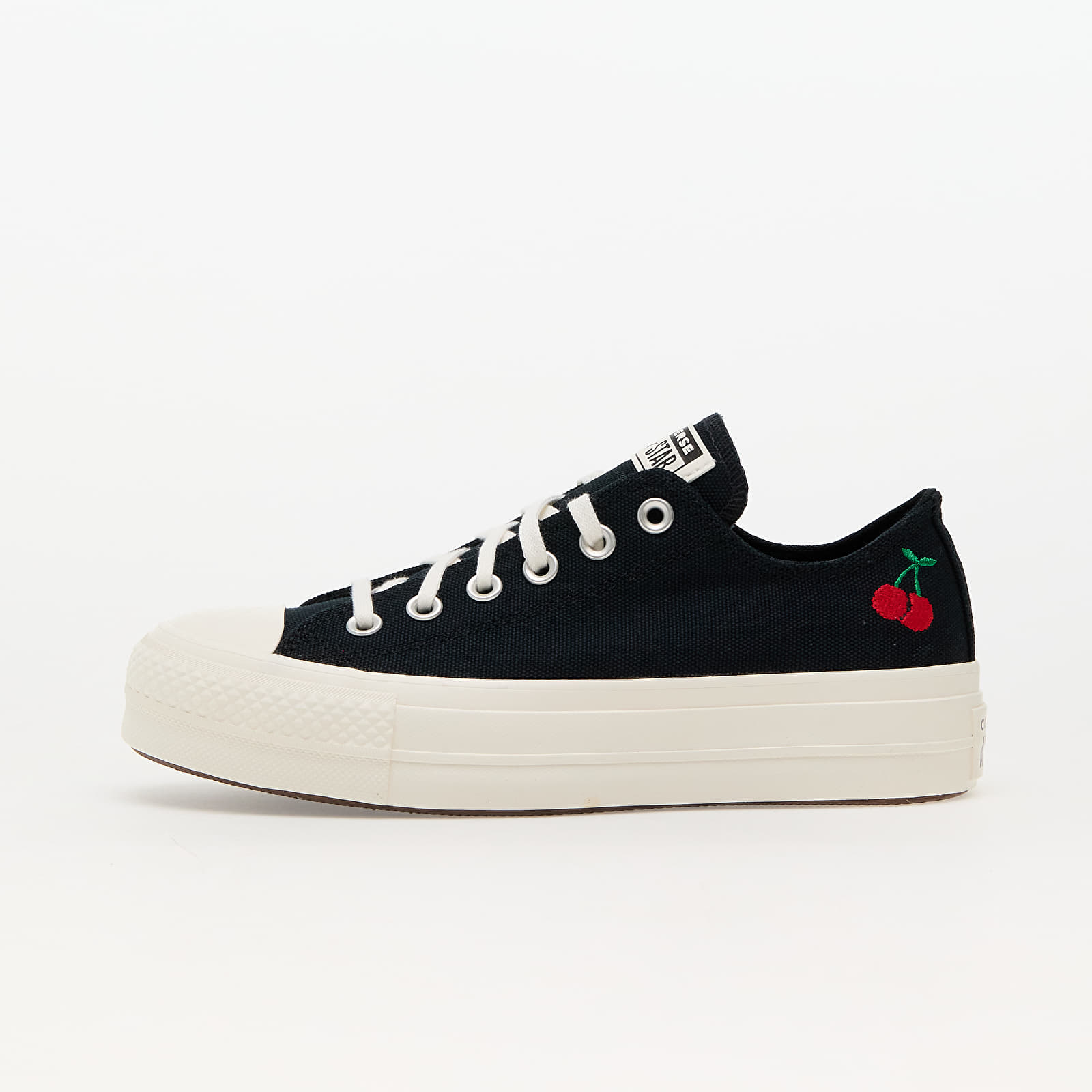 Women's sneakers and shoes Converse Chuck Taylor All Star Lift Platform Cherries Black/ Egret/ Red