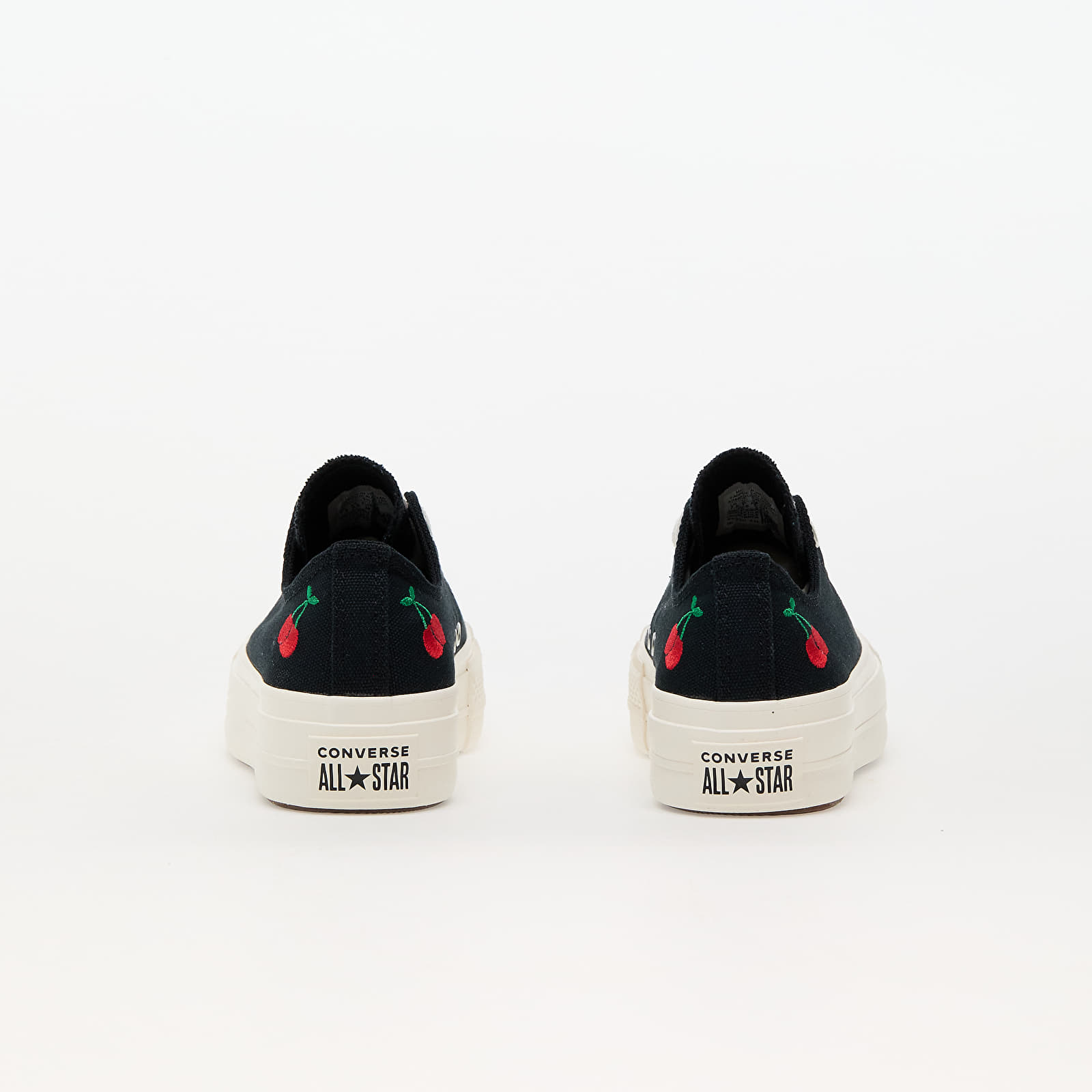 Women's sneakers and shoes Converse Chuck Taylor All Star Lift Platform Cherries Black/ Egret/ Red