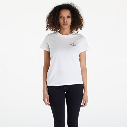 T-shirt Lee Small Logo Tee Ecru