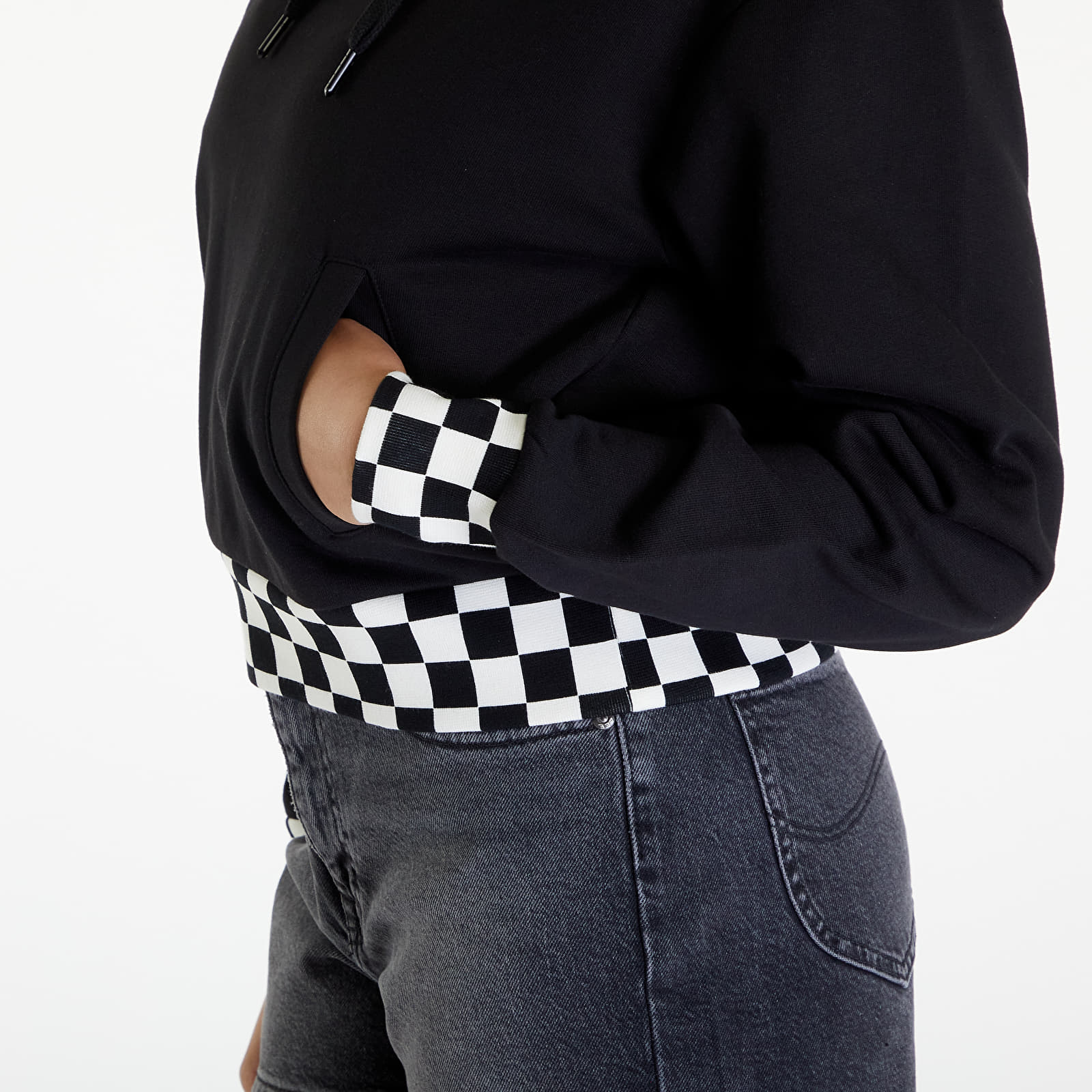 Hoodies and sweatshirts Vans Boom Boom Check Crop Ii Black