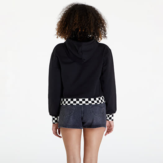 Sweatshirts Vans Boom Boom Check Crop Ii Black Queens
