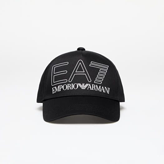 Cappelli EA7 Emporio Armani Train Visibility Cap Black White Queens