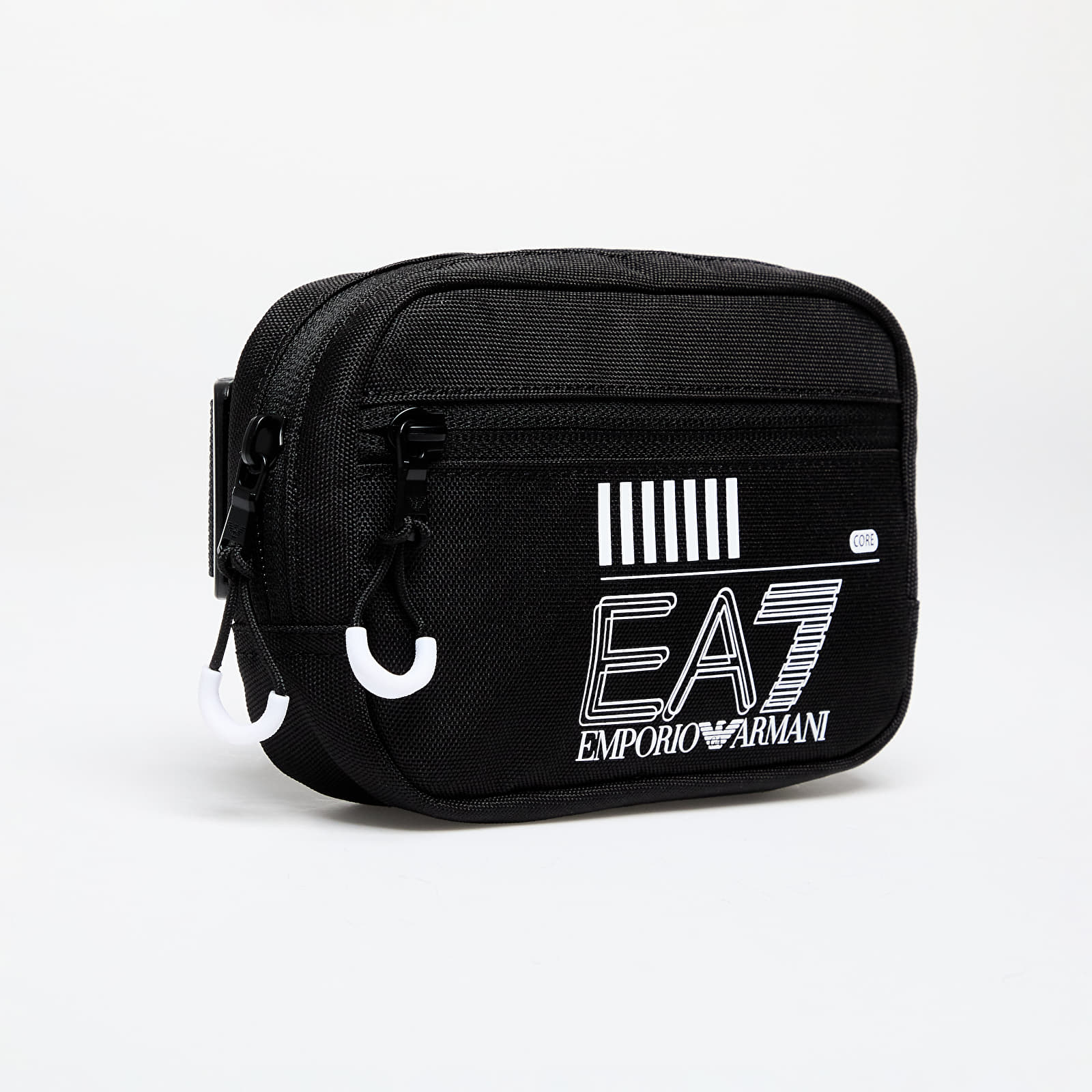 Torbe za na ramo EA7 Emporio Armani Unisex Small Pouch Bag Black/ White Logo