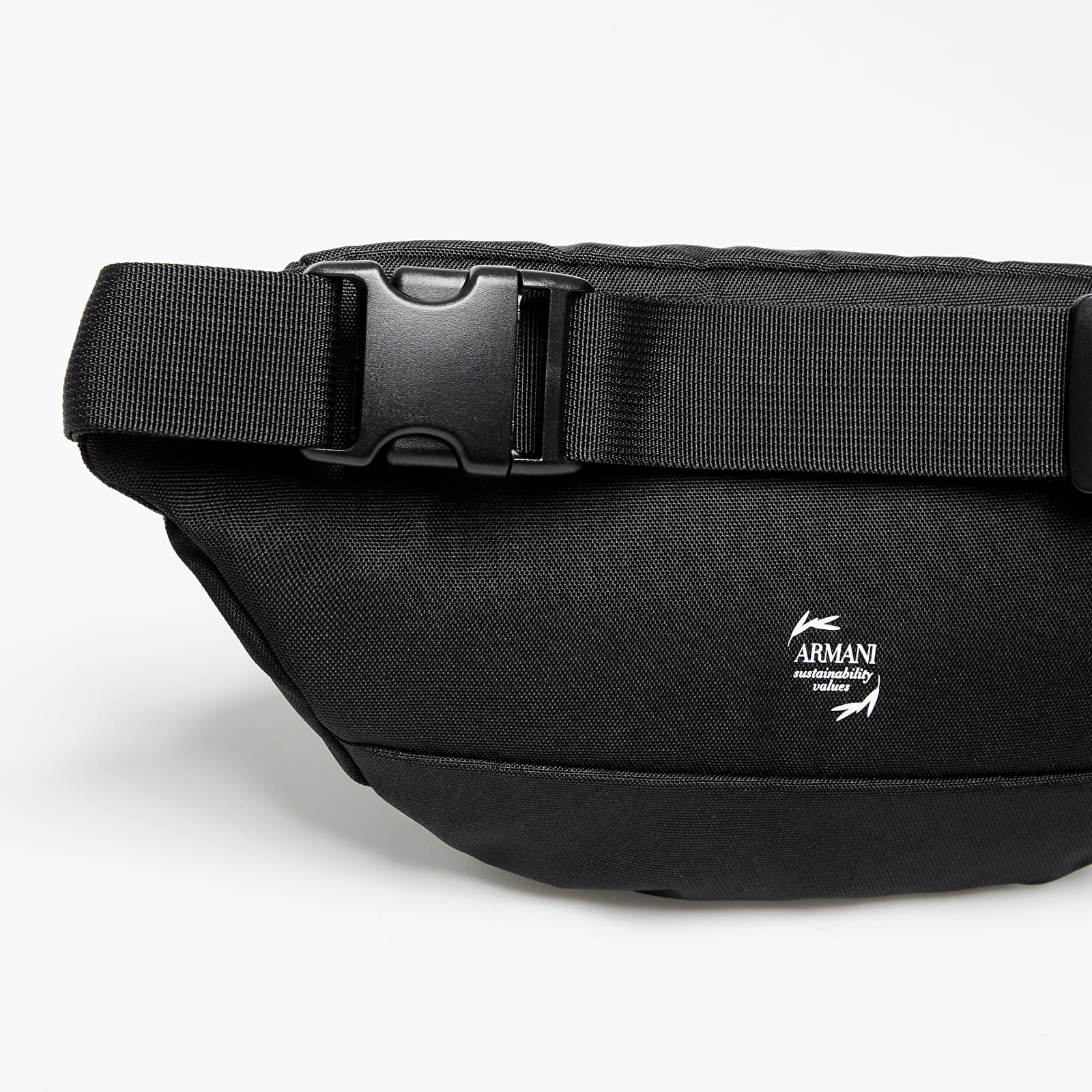 Ledvični nahrbtniki EA7 Emporio Armani Unisex Sling Bag Black/ White Logo