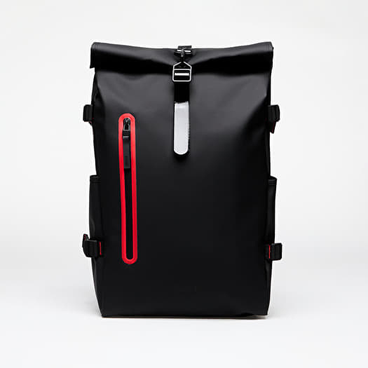 Backpacks Rains Rolltop Rucksack Contrast Large W3 01 Black Queens