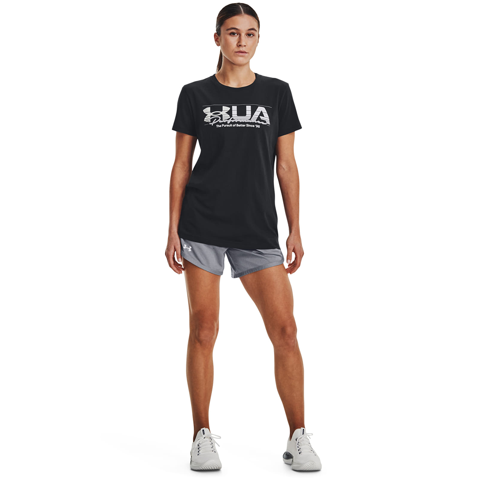 majice kratkih rukava Under Armour  Ua Vintage Performance Ss Black