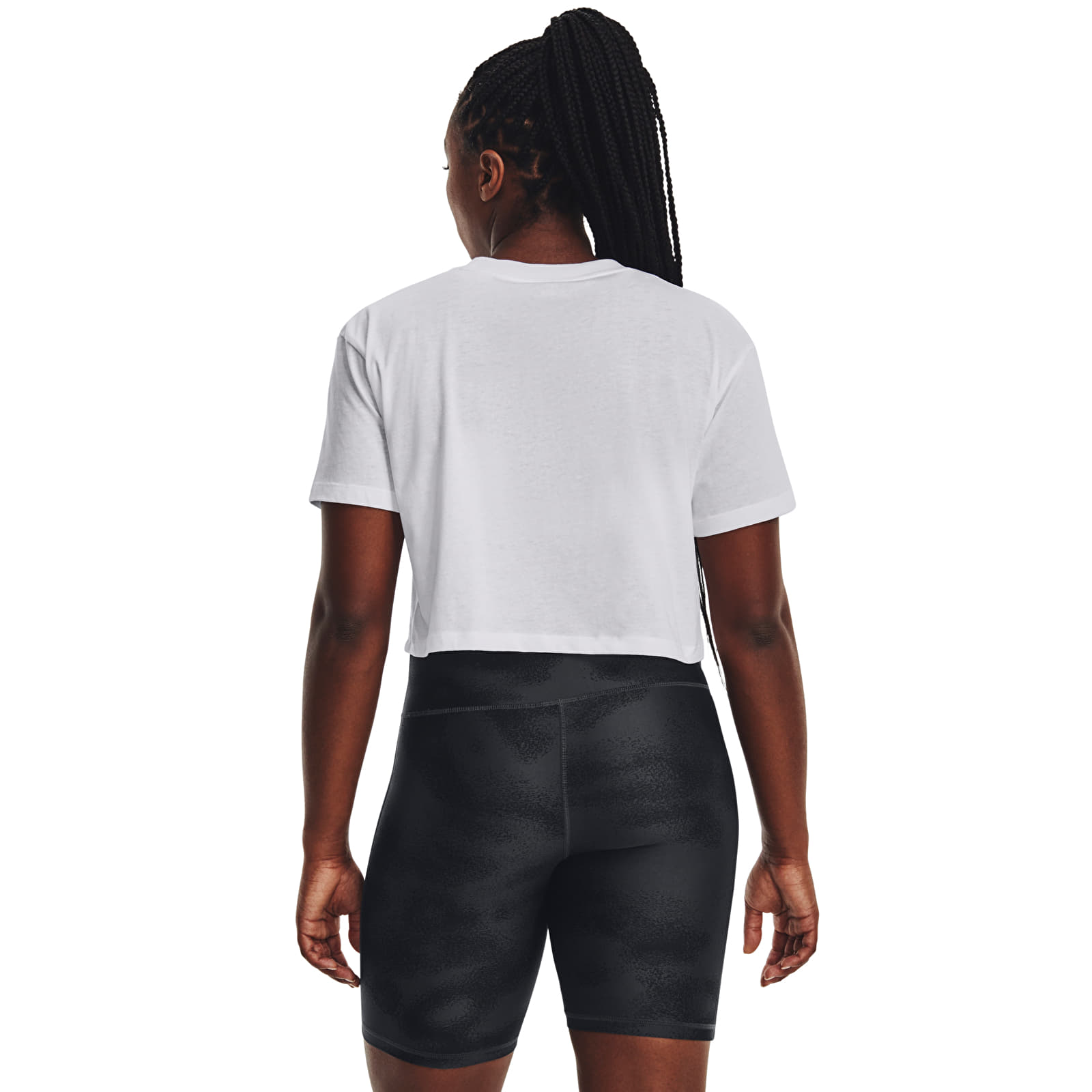 Camisetas Under Armour Branded Logo Crop Ss White