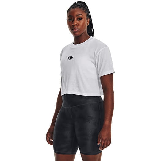 T-shirt Under Armour Branded Logo Crop Ss White