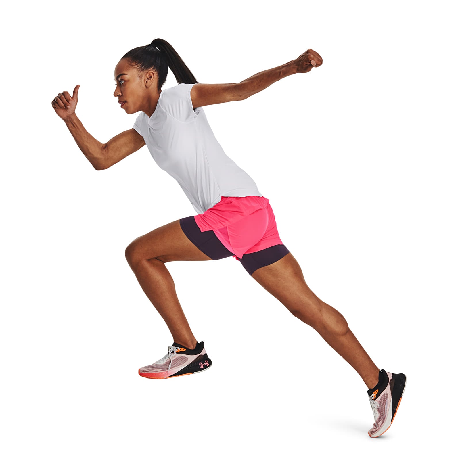 Shorts Under Armour Run Stamina 2In1 Short Pink