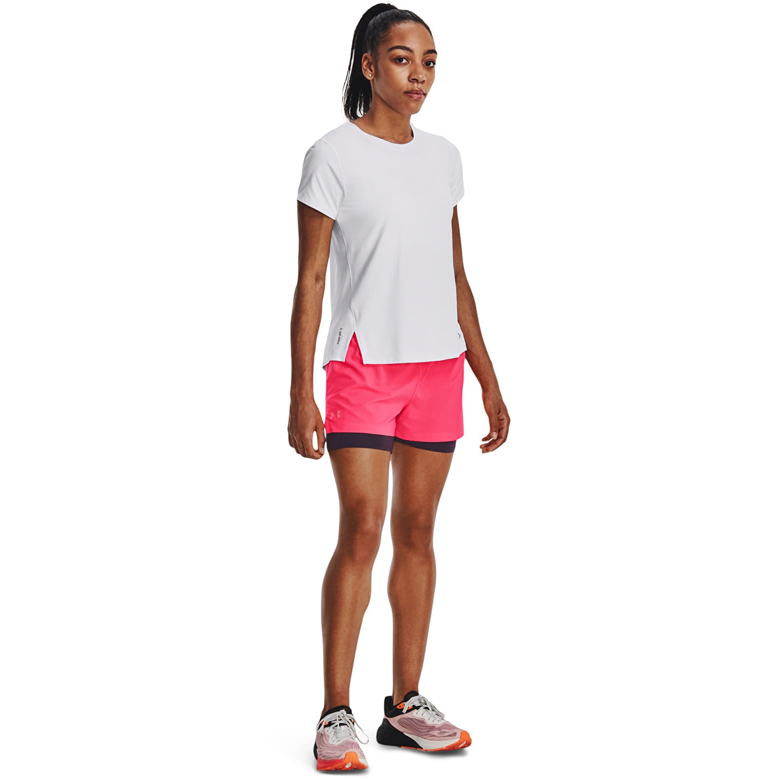 Shorts Under Armour Run Stamina 2In1 Short Pink