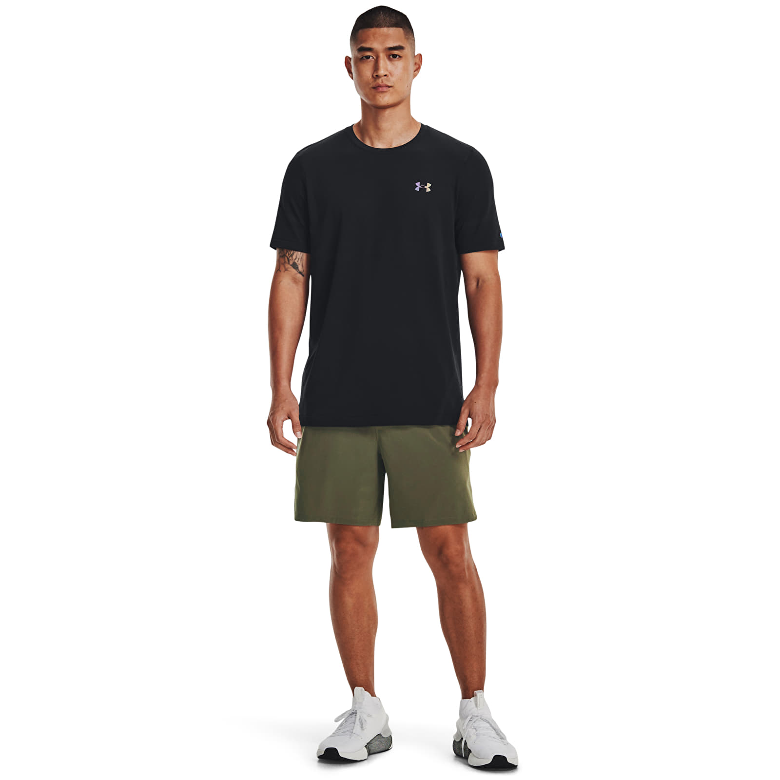 Camisetas Under Armour Rush Seamless Legacy Ss Black