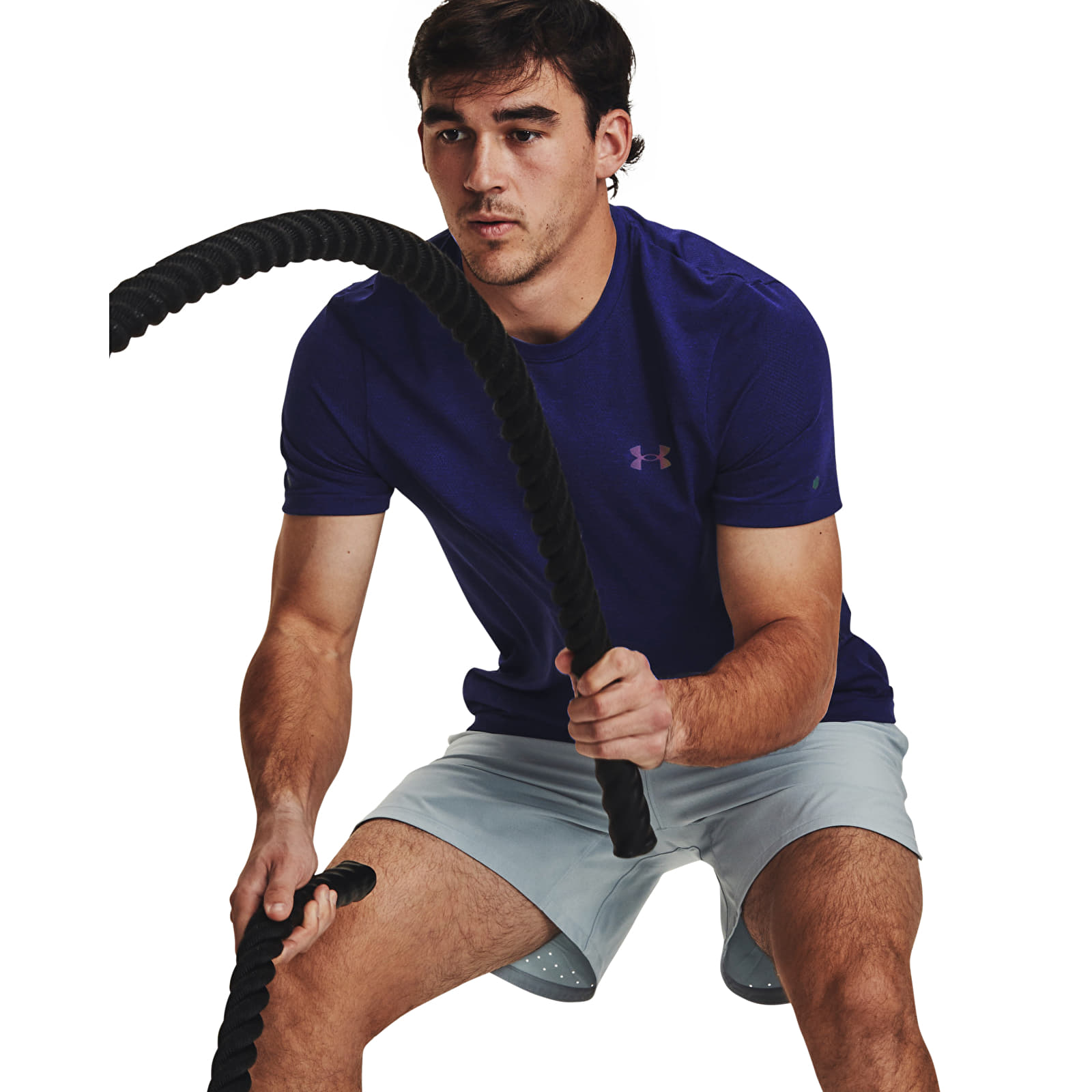 Футболки Under Armour Rush Seamless Legacy Ss Blue